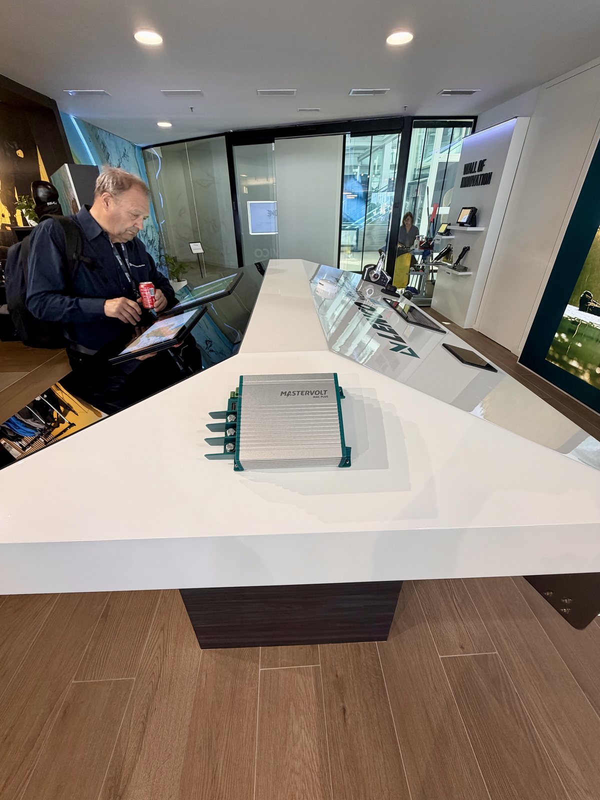 Mastervolt equipment on display in the showroom